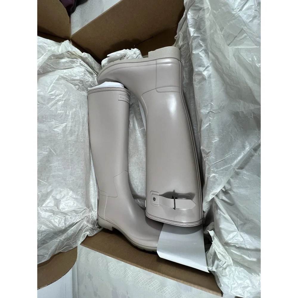 Hunter Original Tall Boot Light Natural  Women's Size 10M